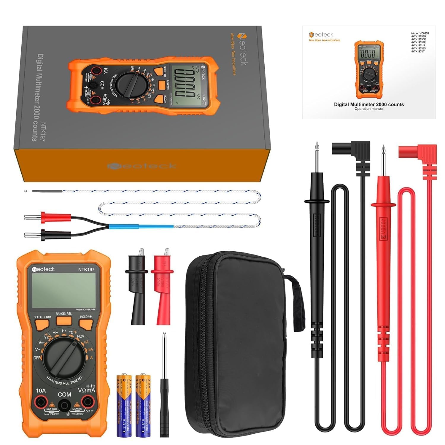 Neoteck held in hand showing size scale for portable field use benefit