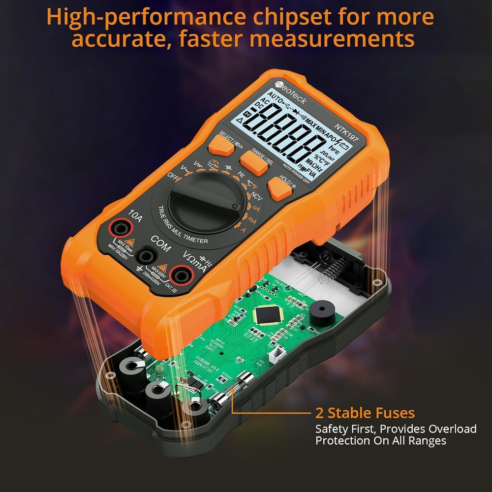 Neoteck side profile with probes attached for convenient on-site testing benefit