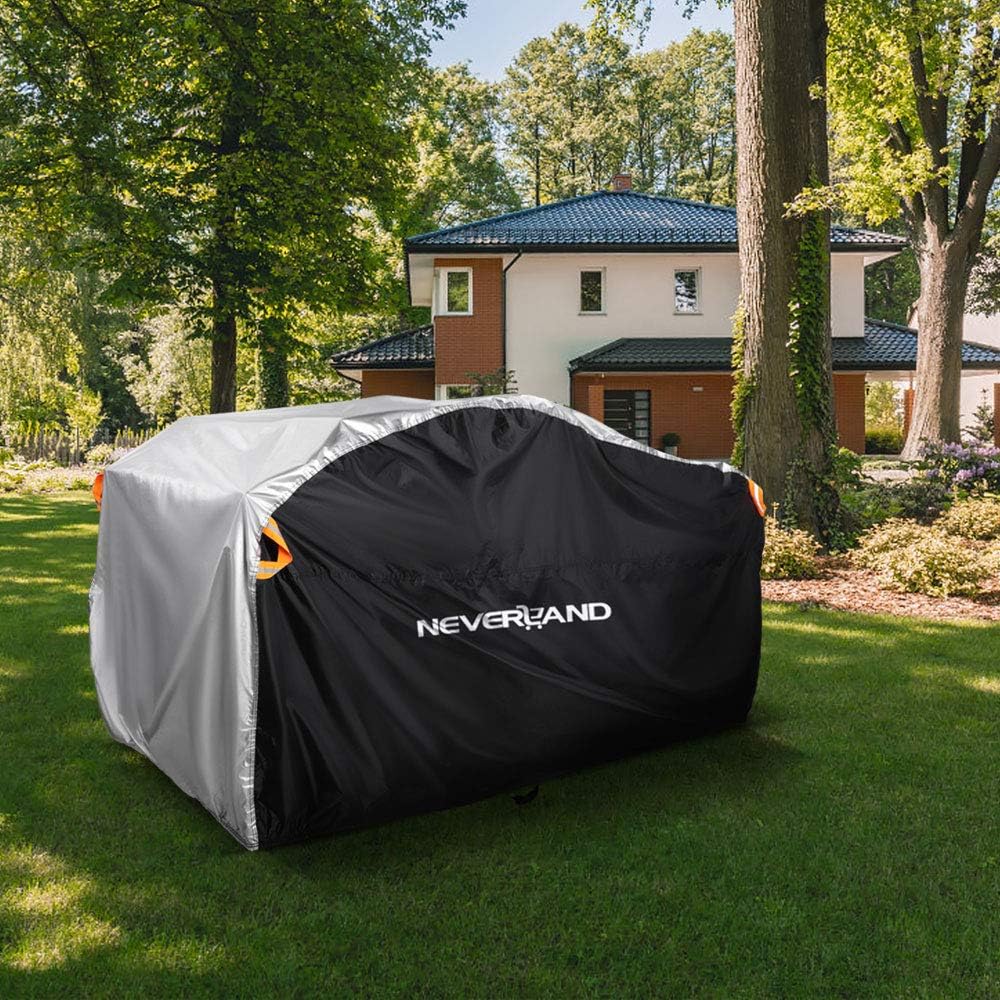 NEVERLAND cover next to measuring tape showing XXXL fit up to 100 inches