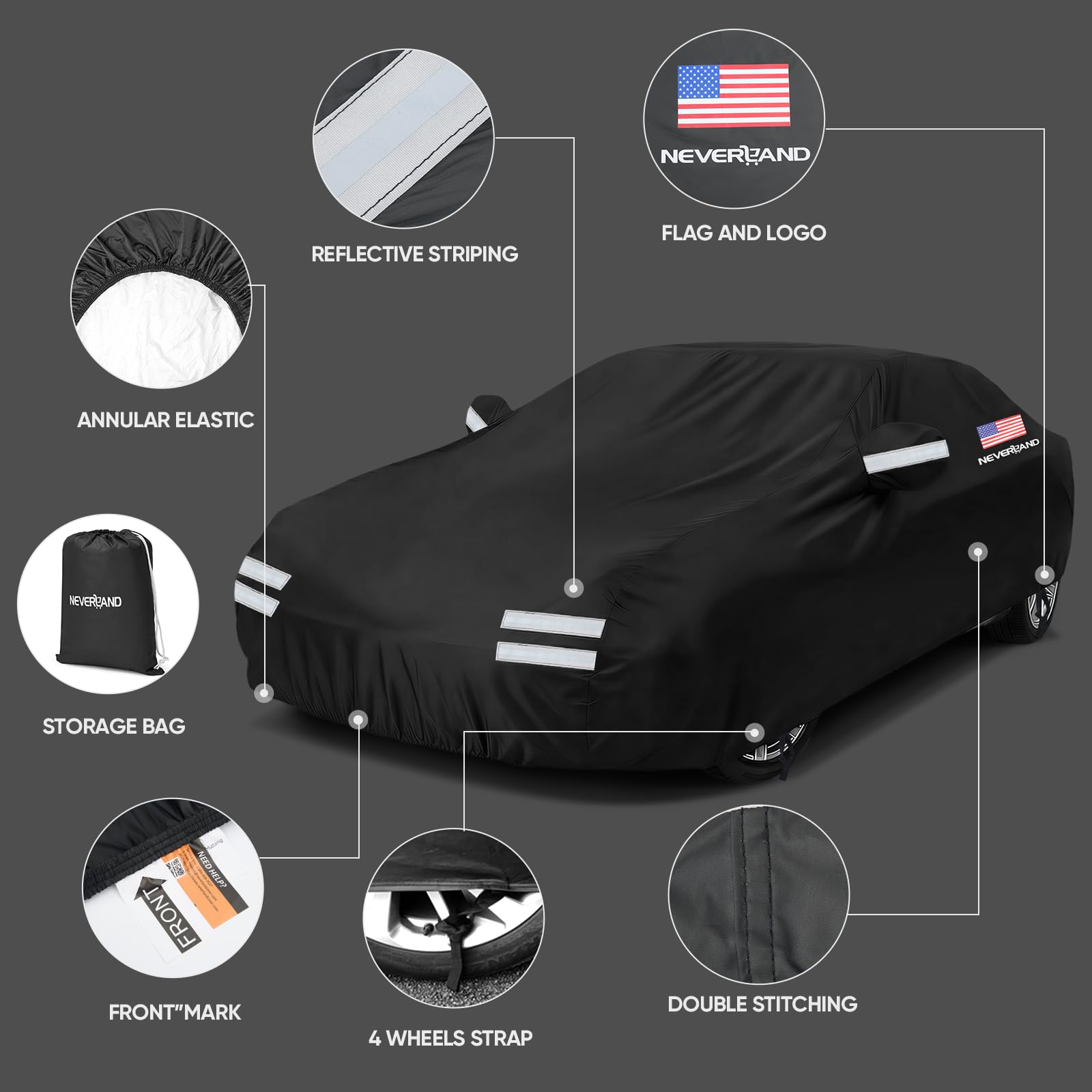 NEVERLAND folded into compact pouch for easy storage and transport