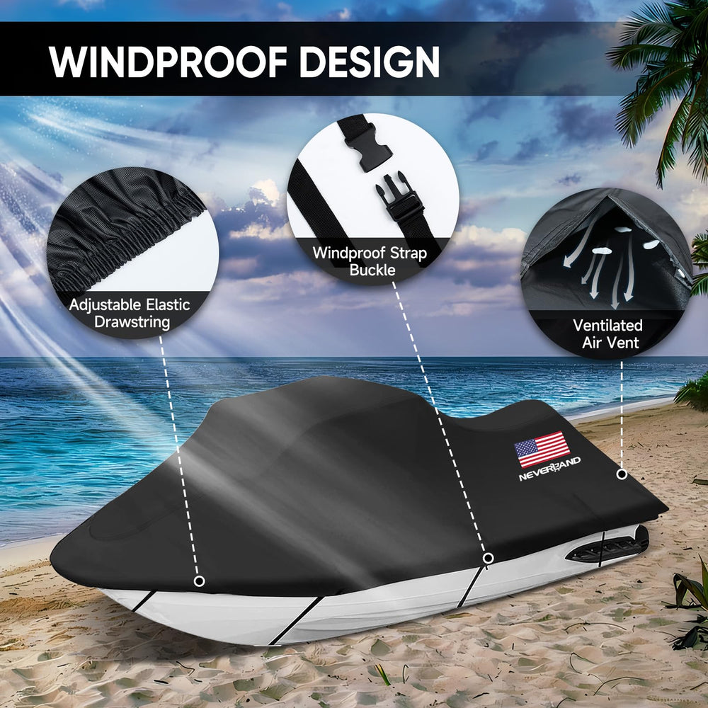 NEVERLAND cover installed on a Sea-Doo Spark demonstrating model compatibility