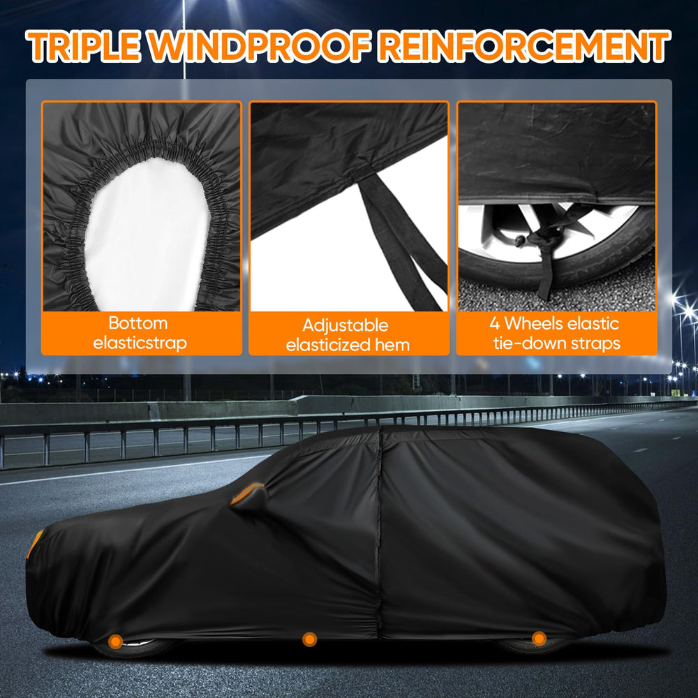 NEVERLAND wheel strap fastening under tire for secure wind protection