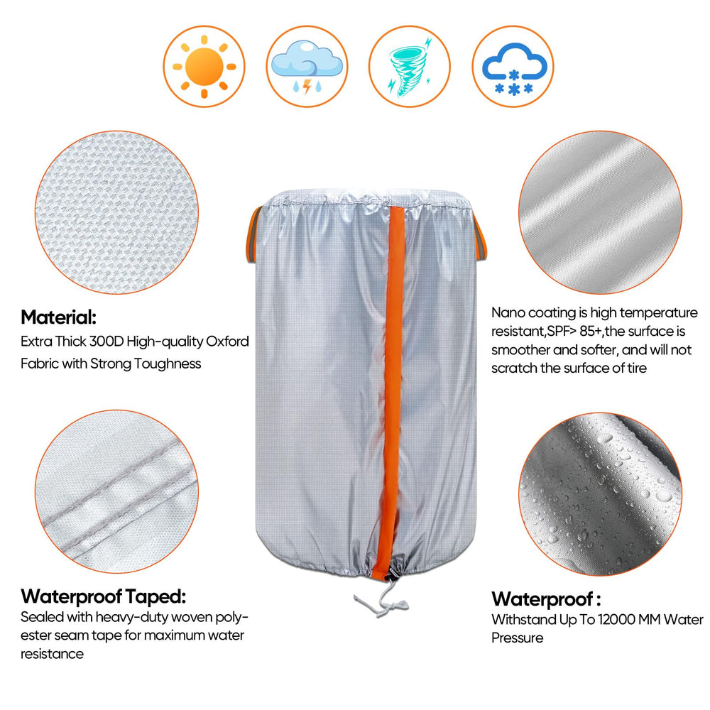 NEVERLAND reflective orange top handles for easy nighttime removal