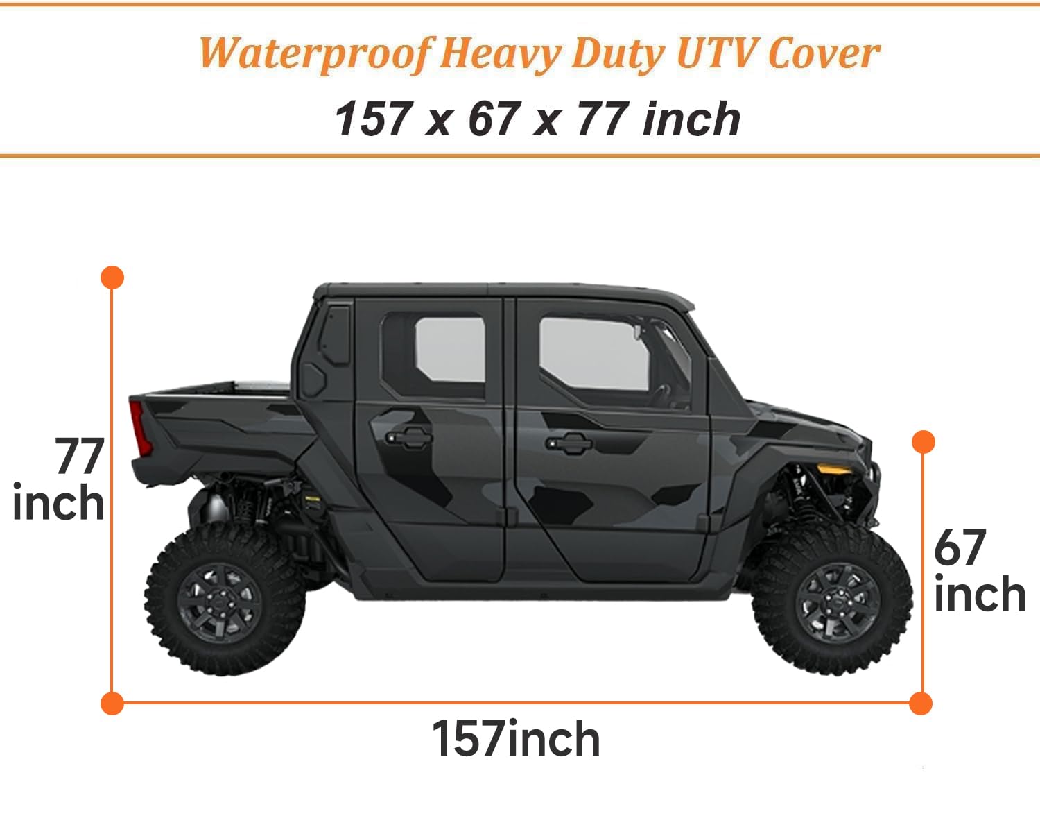 NEVERLAND installed on a 4‑6 seater UTV showing complete exterior protection