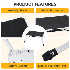 NEWBULIG platform closeup with textured non-slip surface for confident footing