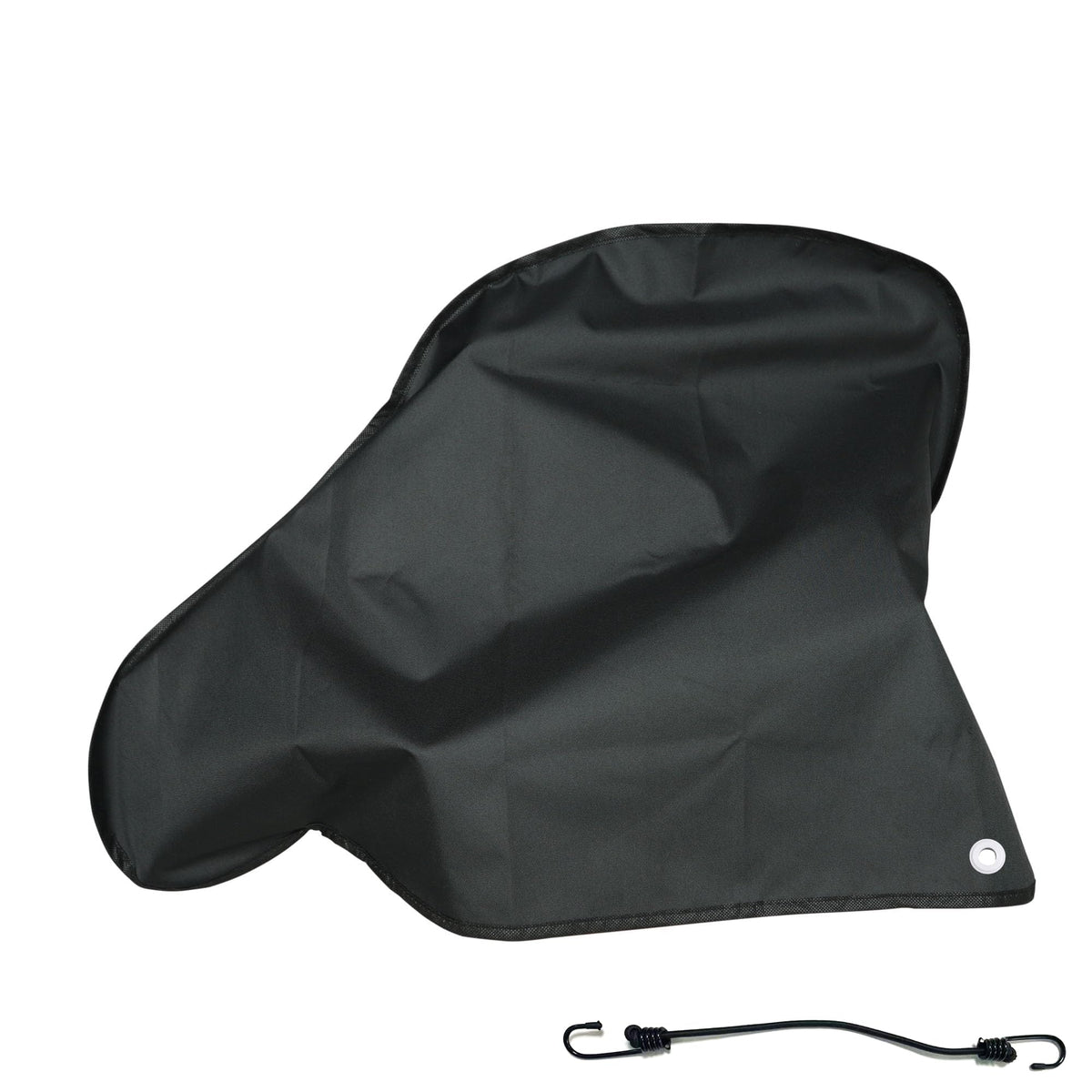 NEWFOM front view of hitch cover showing full drawbar protection and weather resistance