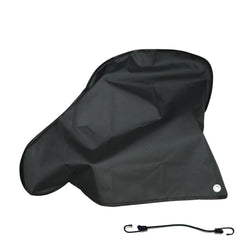 NEWFOM front view of hitch cover showing full drawbar protection and weather resistance