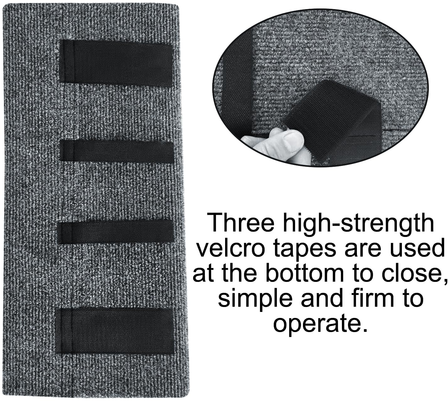 NEWFOM pet confidently stepping on covered stair showing reduced fear and safety