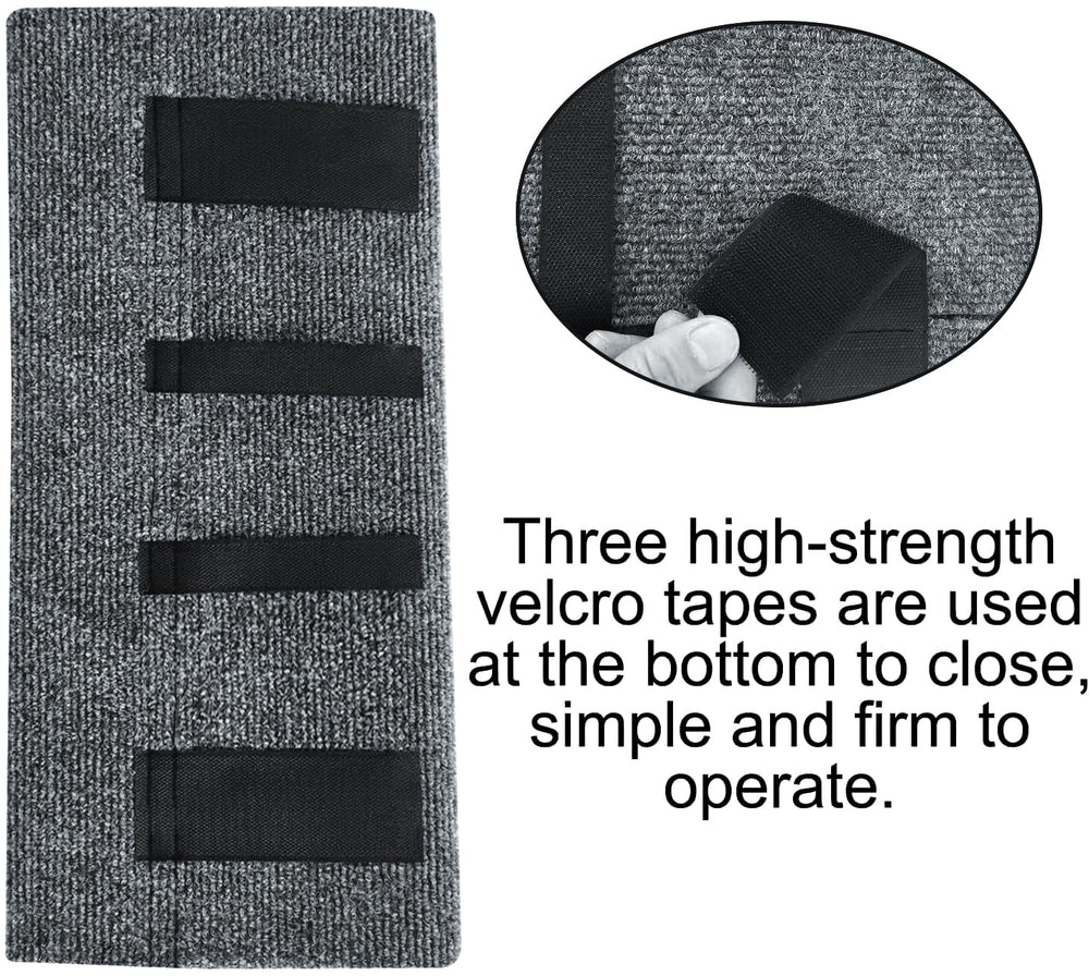 NEWFOM pet confidently stepping on covered stair showing reduced fear and safety