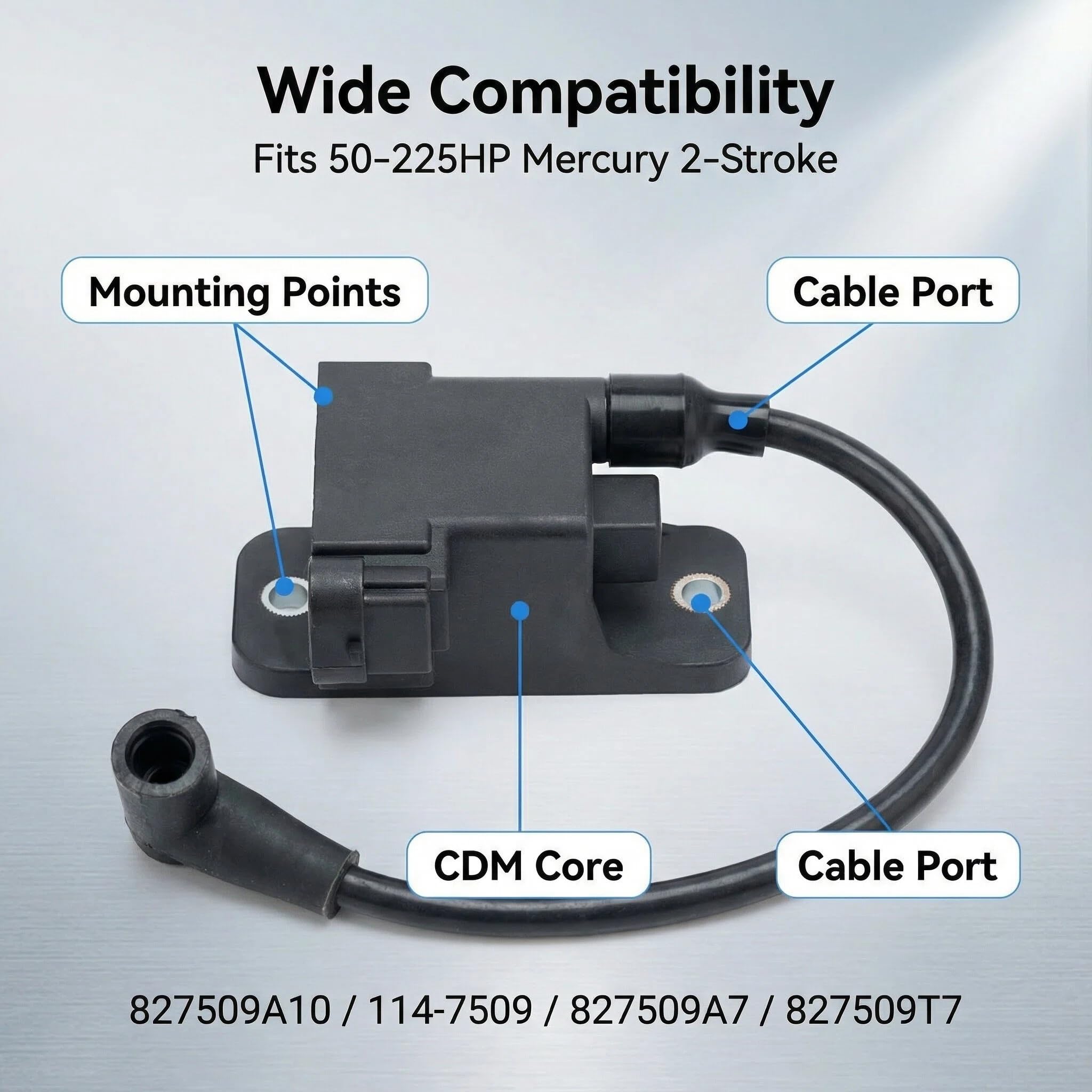 NEWHOW view of spark boot and 4-pin connector ensuring correct connection benefit