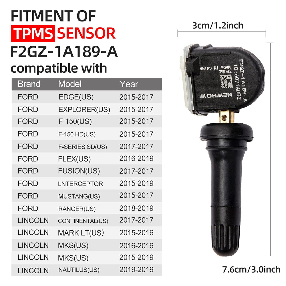 NEWHOW tire mounted on vehicle illustrating restored TPMS signal benefit