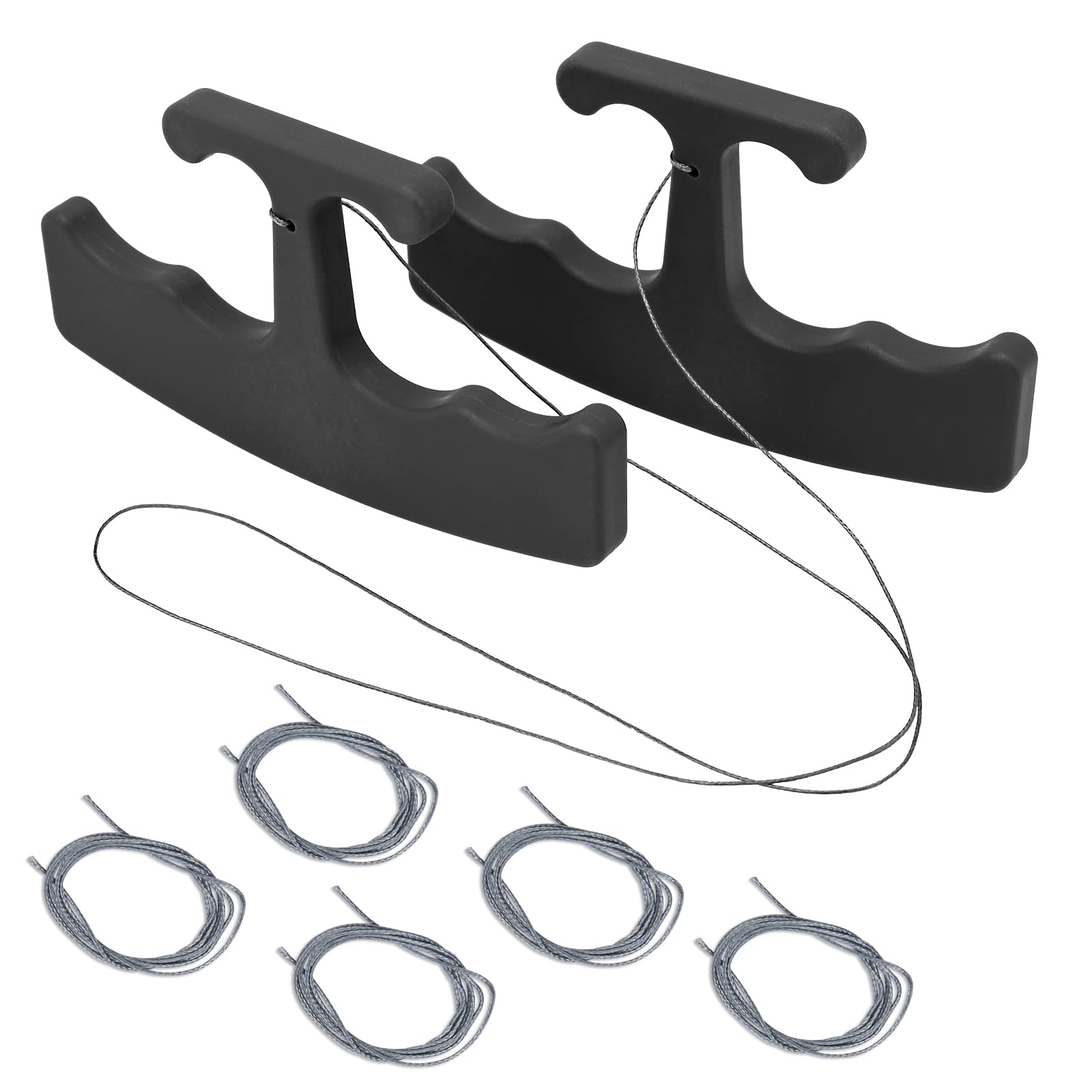 NEWISHTOOL close-up of rounded PE cord, prevents paint scratches during badge removal