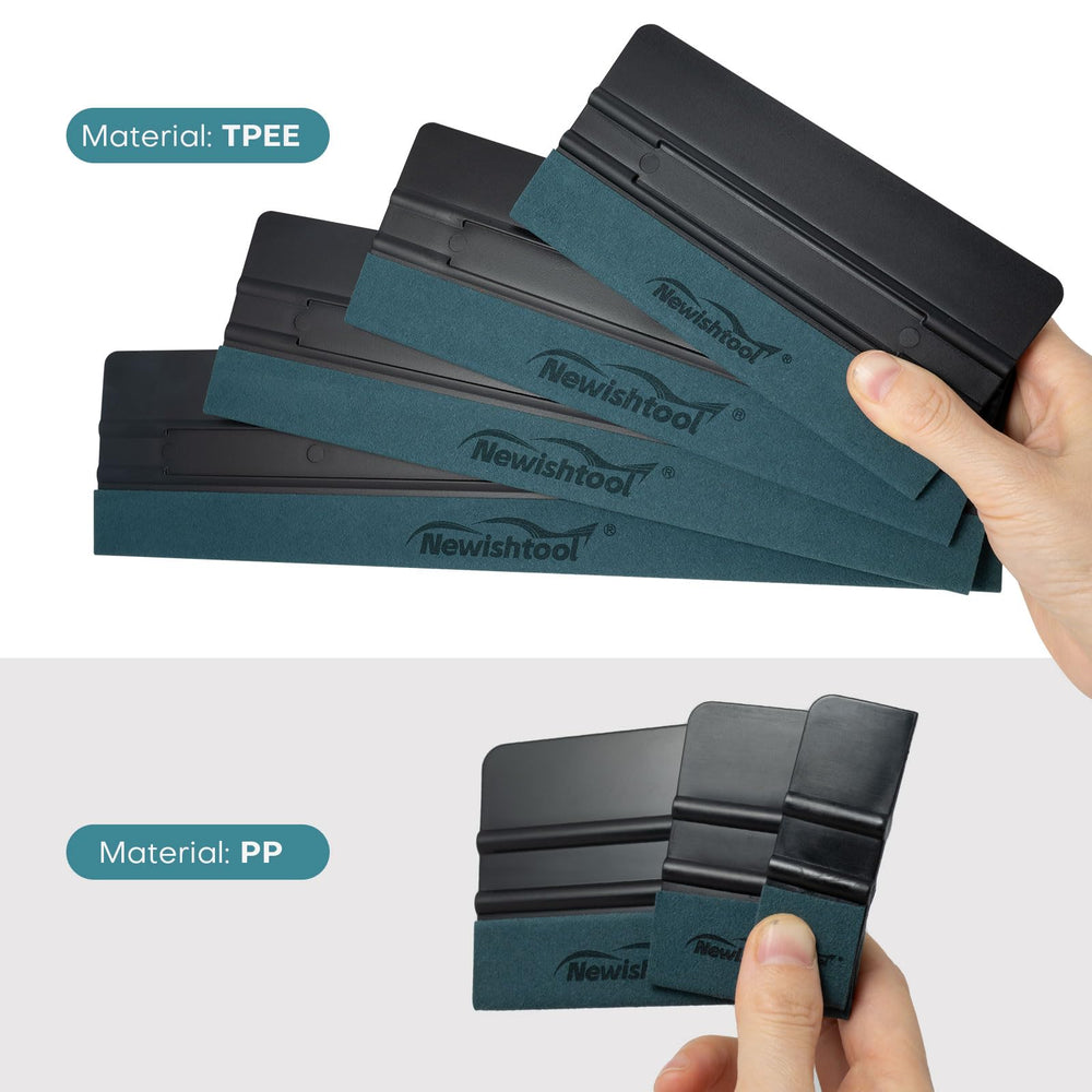 NEWISHTOOL close-up of microfiber felt edge protecting surfaces and reducing scratches