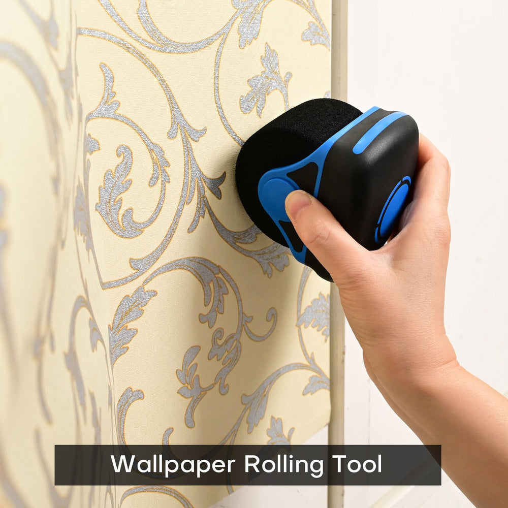 NEWISHTOOL foam wheel near heat gun to show heat resistance and safe film stretching