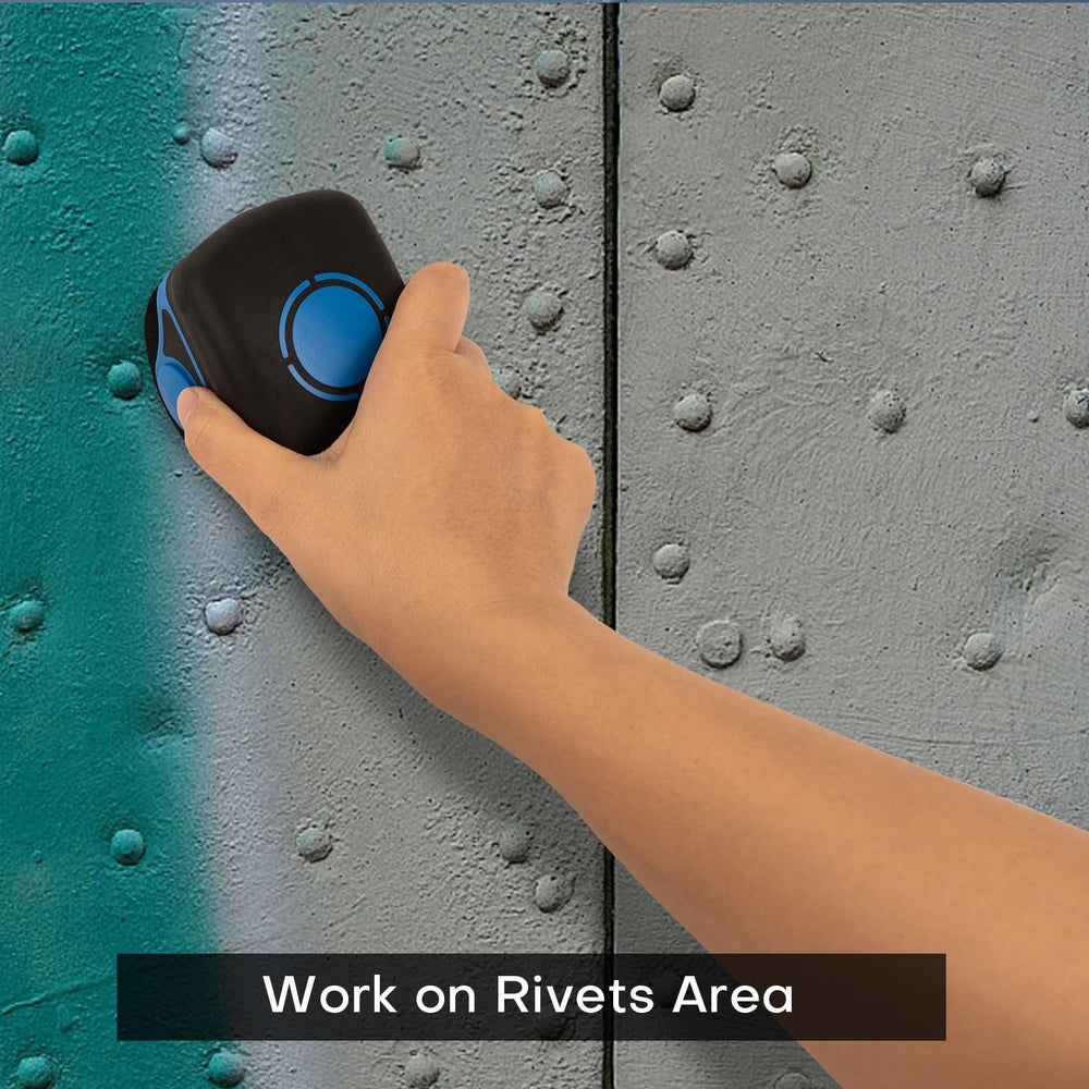 NEWISHTOOL roller pressing film over a rivet for precise, clean wrap edges