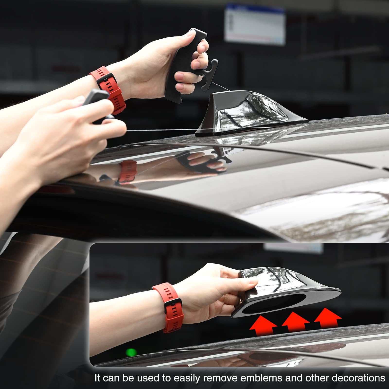 NEWISHTOOL tool held in hand to show scale and ease of use for mobile detailers