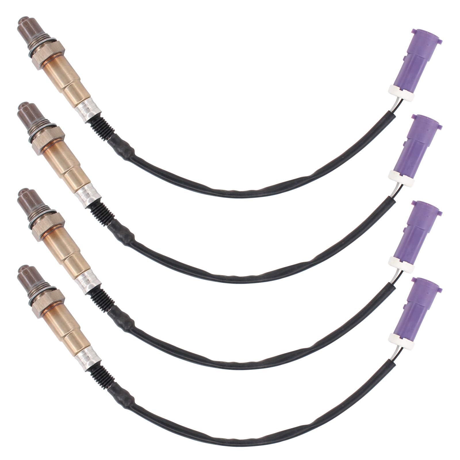 NewYall pack of four oxygen sensors showing packaging and included sensors, reliable fit