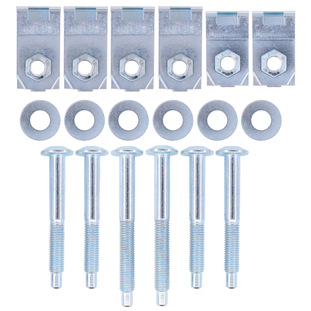 NewYall front packaging showing bolt kit and clear component inventory benefit