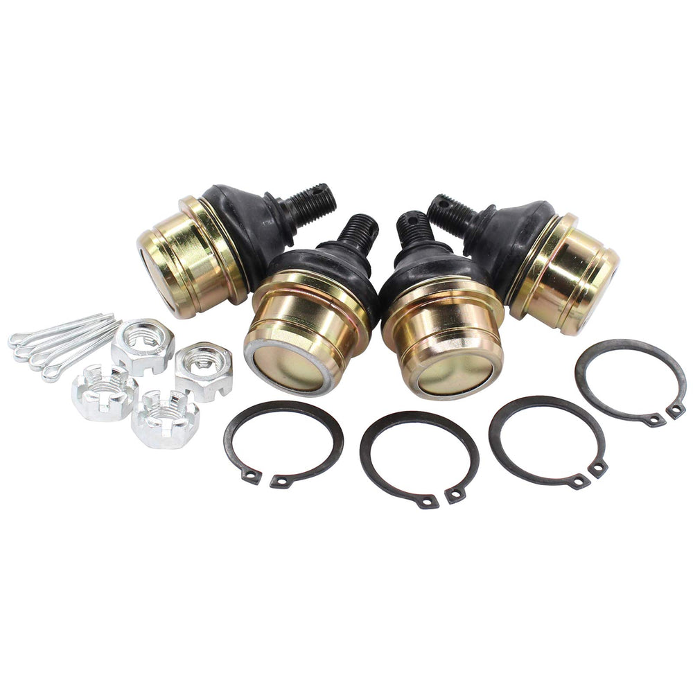 NewYall front packaging showing the four-piece ball joint kit and compatibility list, reliable replacement