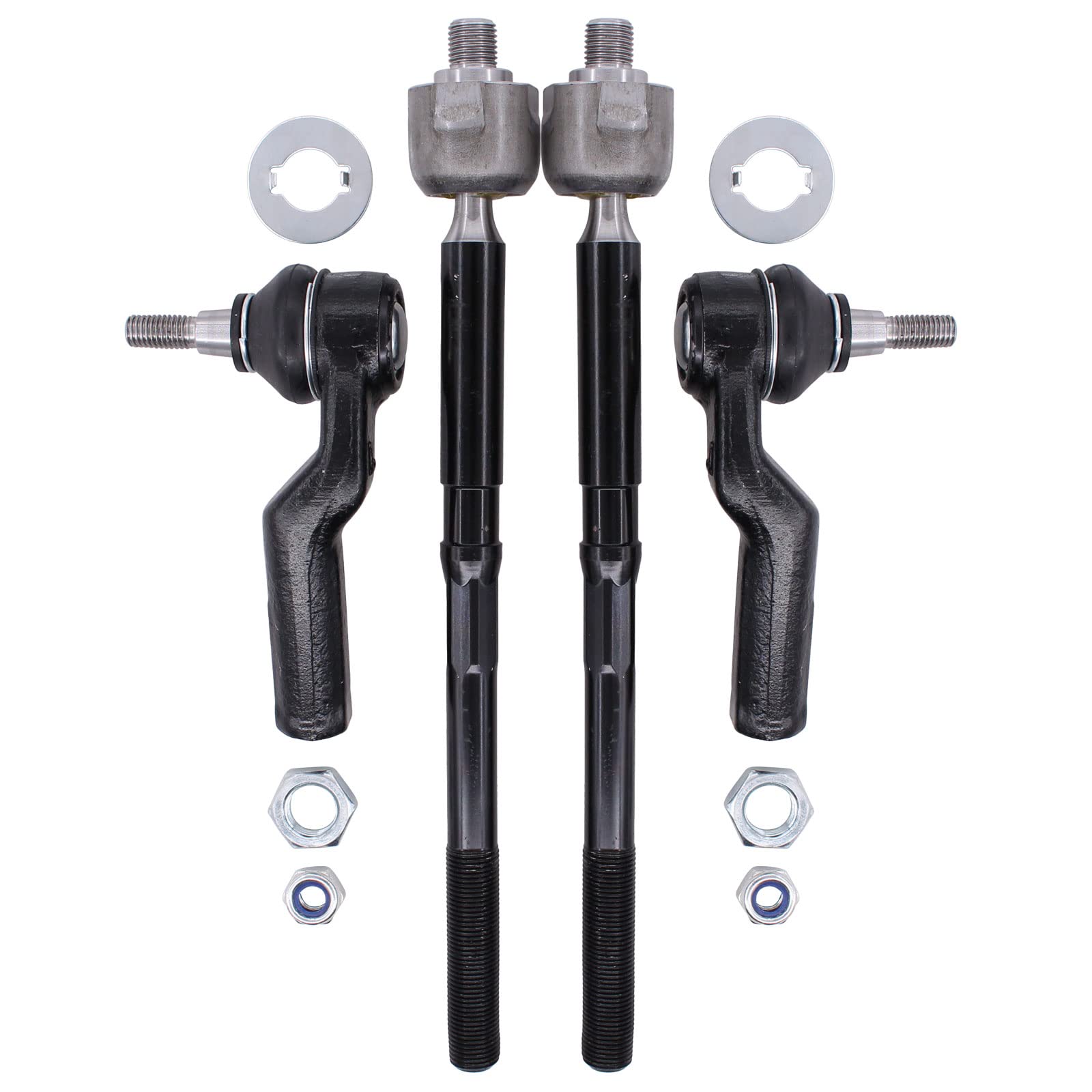 NewYall front tie rod set packaging showing secure packing and protection