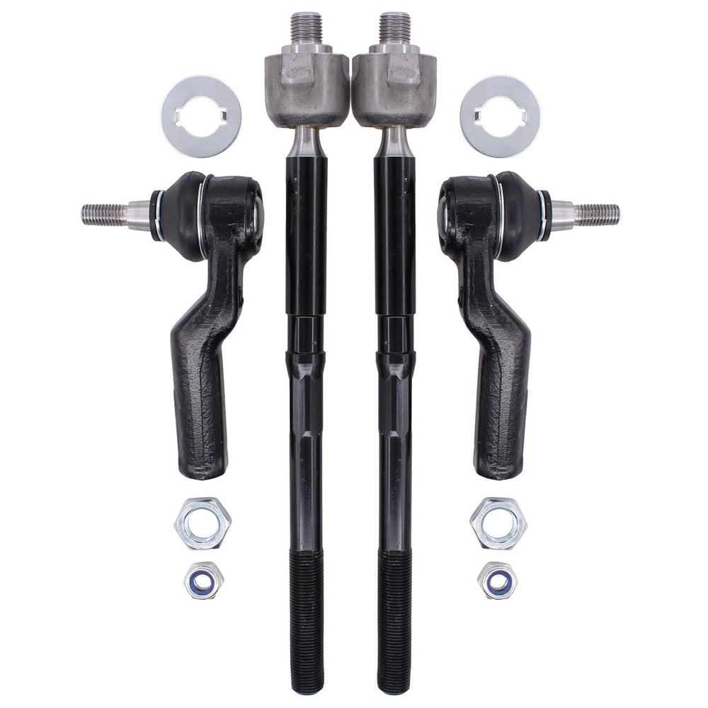 NewYall front tie rod set packaging showing secure packing and protection