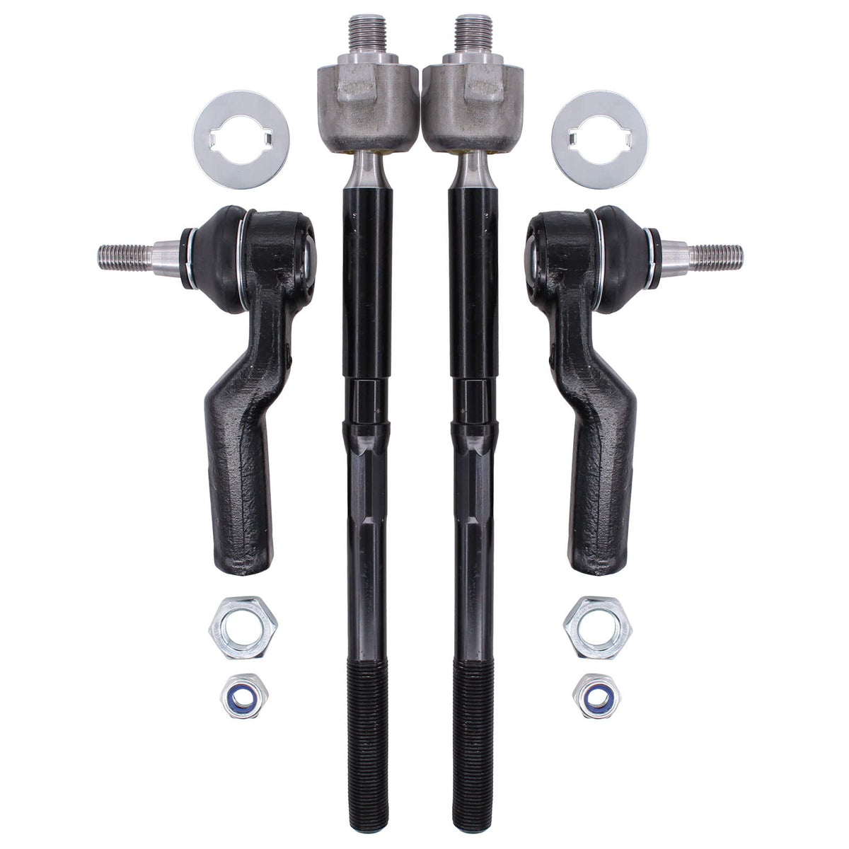 NewYall front tie rod set packaging showing secure packing and protection