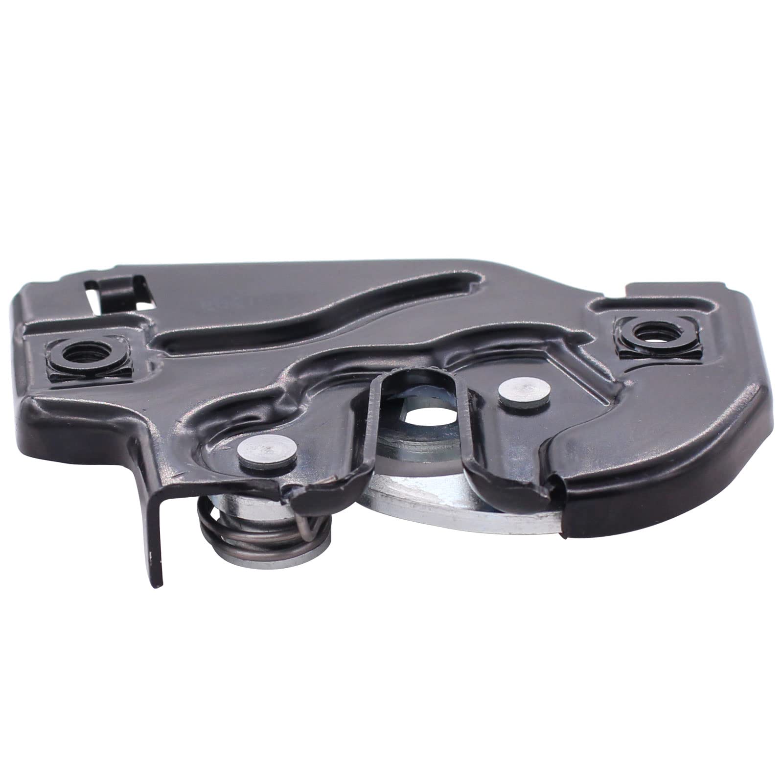 NewYall hood latch installed under hood demonstrating OEM compatibility