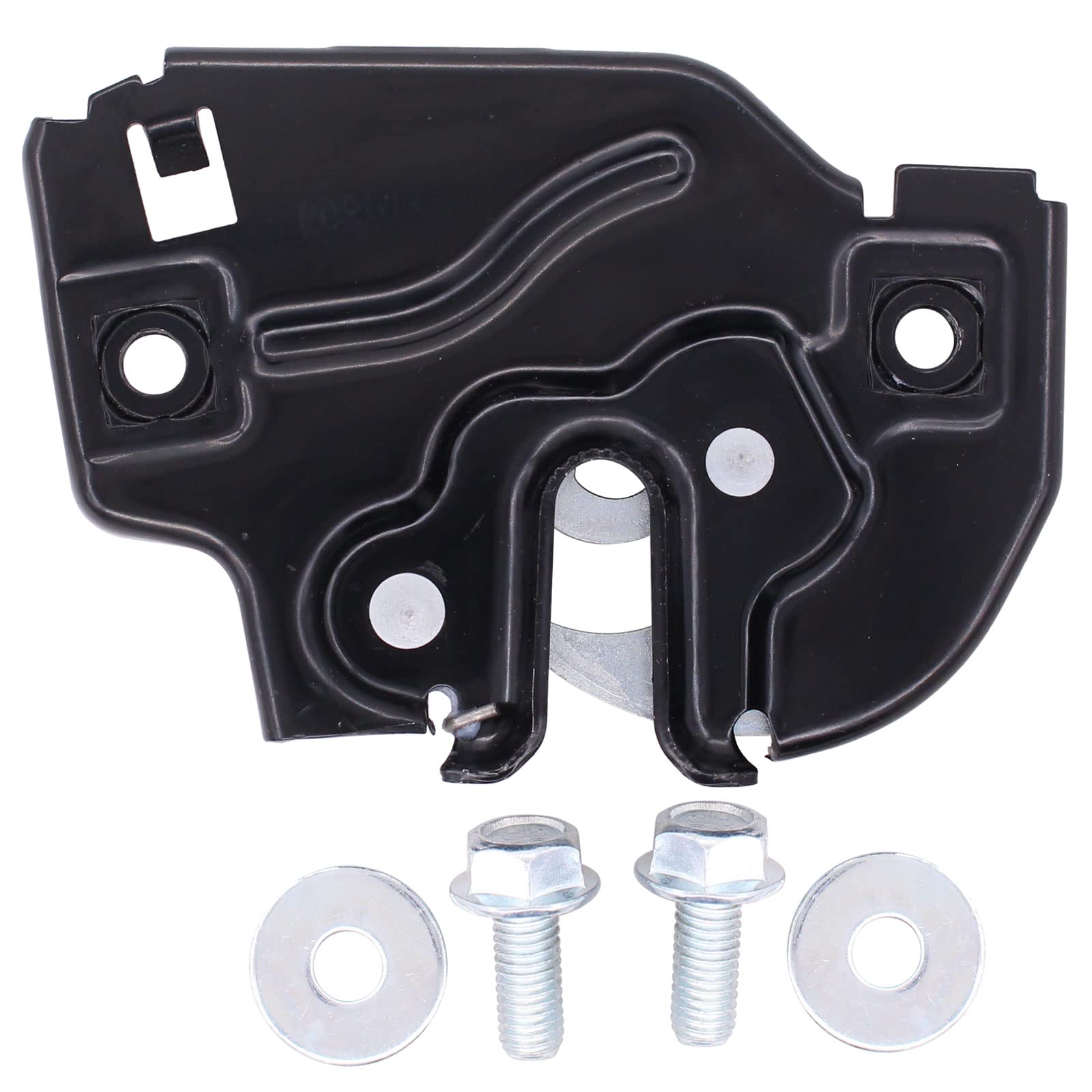 NewYall hood latch mounting detail highlighting bolt holes for easy install