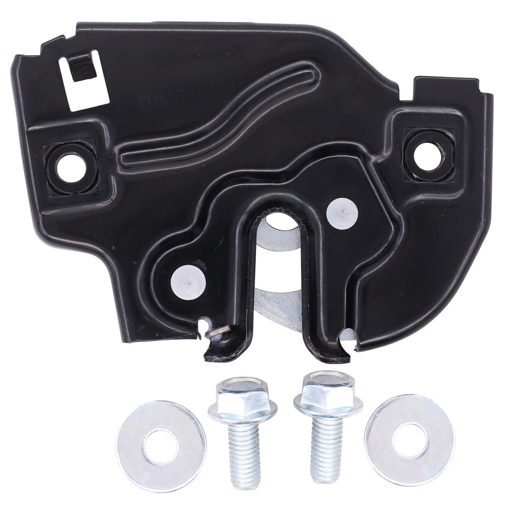 NewYall hood latch mounting detail highlighting bolt holes for easy install