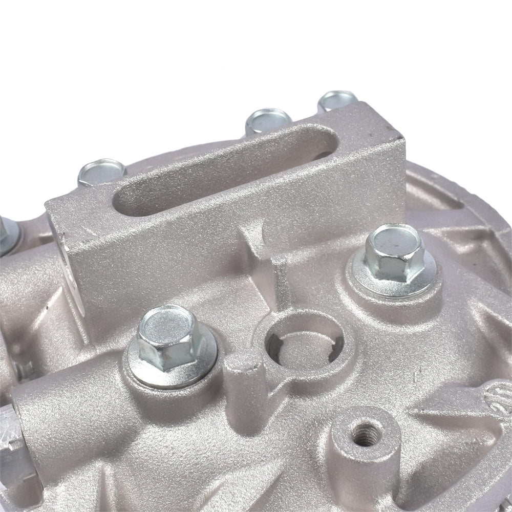NEWZQ compressor installed in engine bay showing clean factory integration