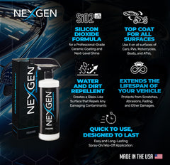 Nexgen close-up spray nozzle demonstrating easy application