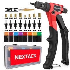 NEXTACK front packaging showing complete rivet nut kit benefits