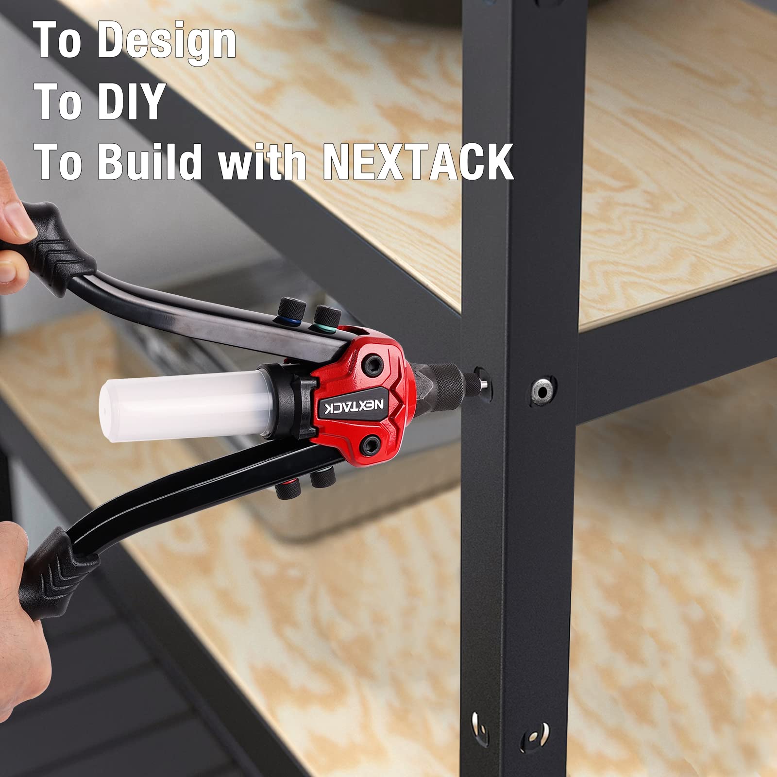 NEXTACK NT300 riveting an RV panel demonstrating reliable fastening on-site