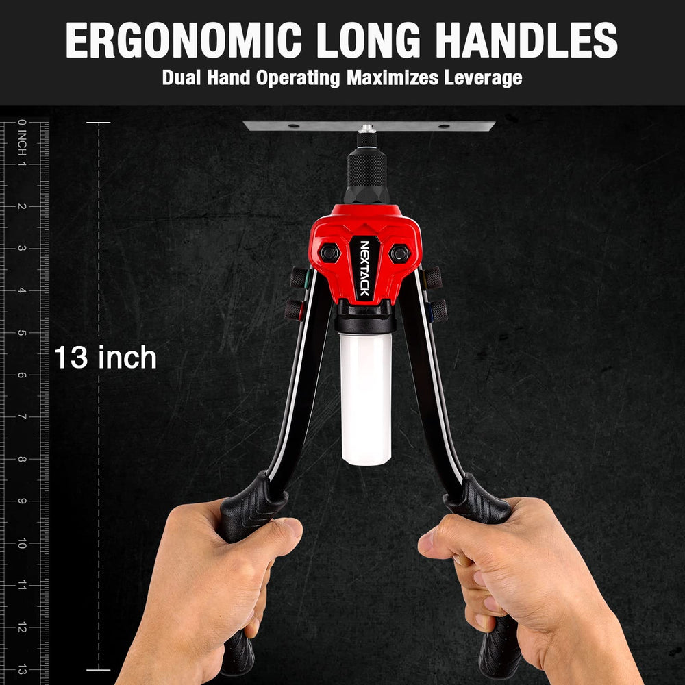 NEXTACK NT300 ergonomic long handles providing extra leverage and less fatigue