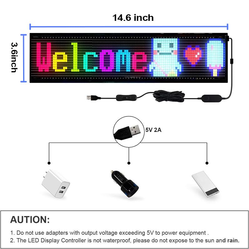 Nfutreon panel next to hand showing the 14.6 by 3.6 inch scale