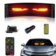 Nfutreon LED windshield front view showing clear daytime visibility