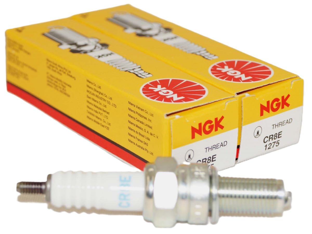 NGK 1275 front packaging showing two spark plugs and brand for trusted replacement