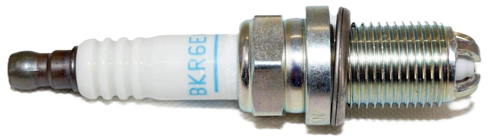 NGK 3199 electrode close-up showing platinum tip for durable spark