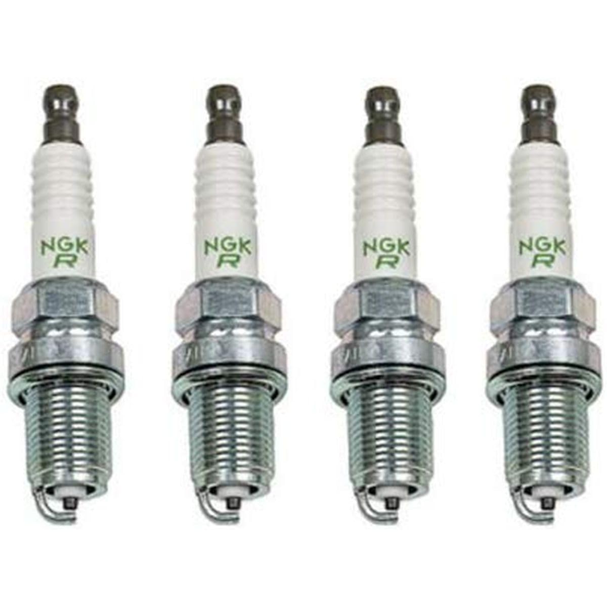 NGK BCPR5ES single spark plug close-up revealing ceramic insulator and threaded shell for durability