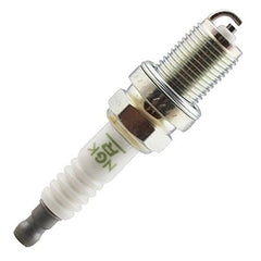 NGK BKR6E installed in engine cylinder head demonstrating correct fit and improved ignition