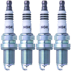 NGK iridium spark plug front view showing plug design and installation clarity