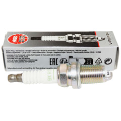 NGK close-up of copper core electrode highlighting reliable spark conduction and durability