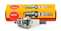 NGK BPM8Y single spark plug close-up showing clean finish and durable construction