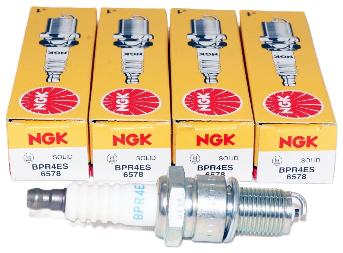 NGK BPR4ES front packaging showing 4-pack and product ID for easy purchase