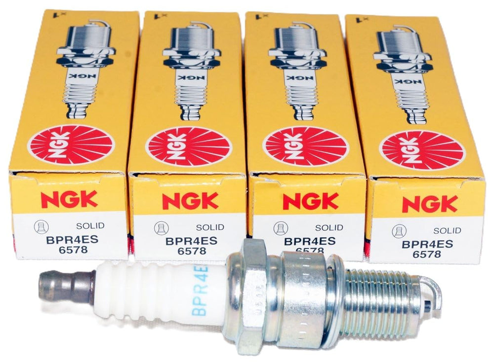 NGK BPR4ES front packaging showing 4-pack and product ID for easy purchase