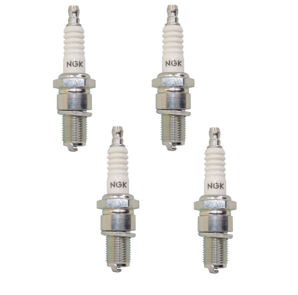 NGK front packaging showing four spark plugs, reliable ignition replacement