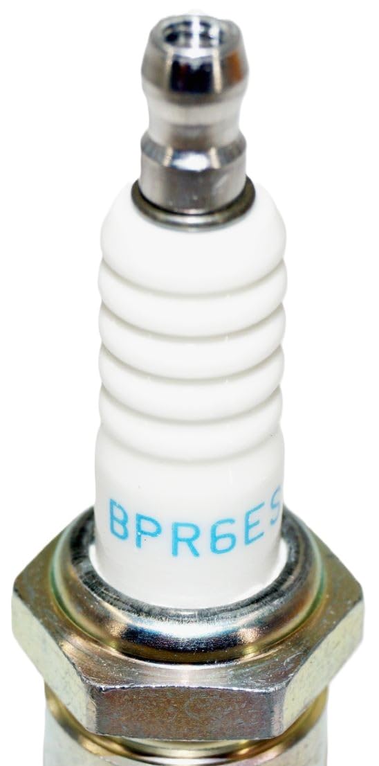 NGK BPR6ES installed in spark plug well demonstrating correct fit