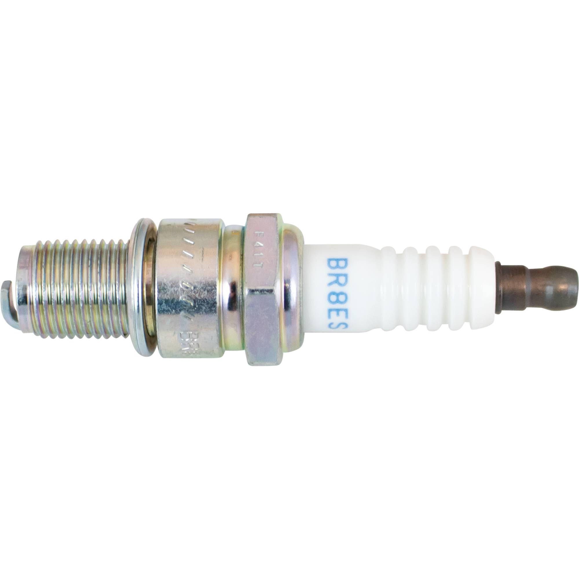 NGK solid terminal nut detail demonstrating secure spark lead attachment and durability