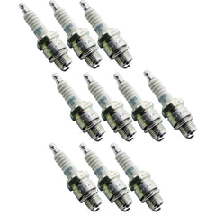 NGK close-up of BR9HS-10 electrode and ceramic for reliable ignition benefit