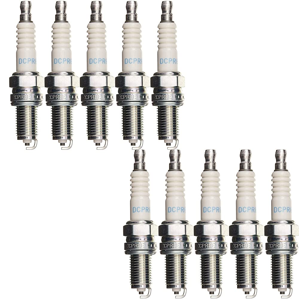 NGK DCPR8E front packaging showing genuine 10-pack and brand identification for reliability
